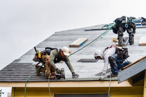 Professional Emergency Roof Repair technician working in Polk, OH
